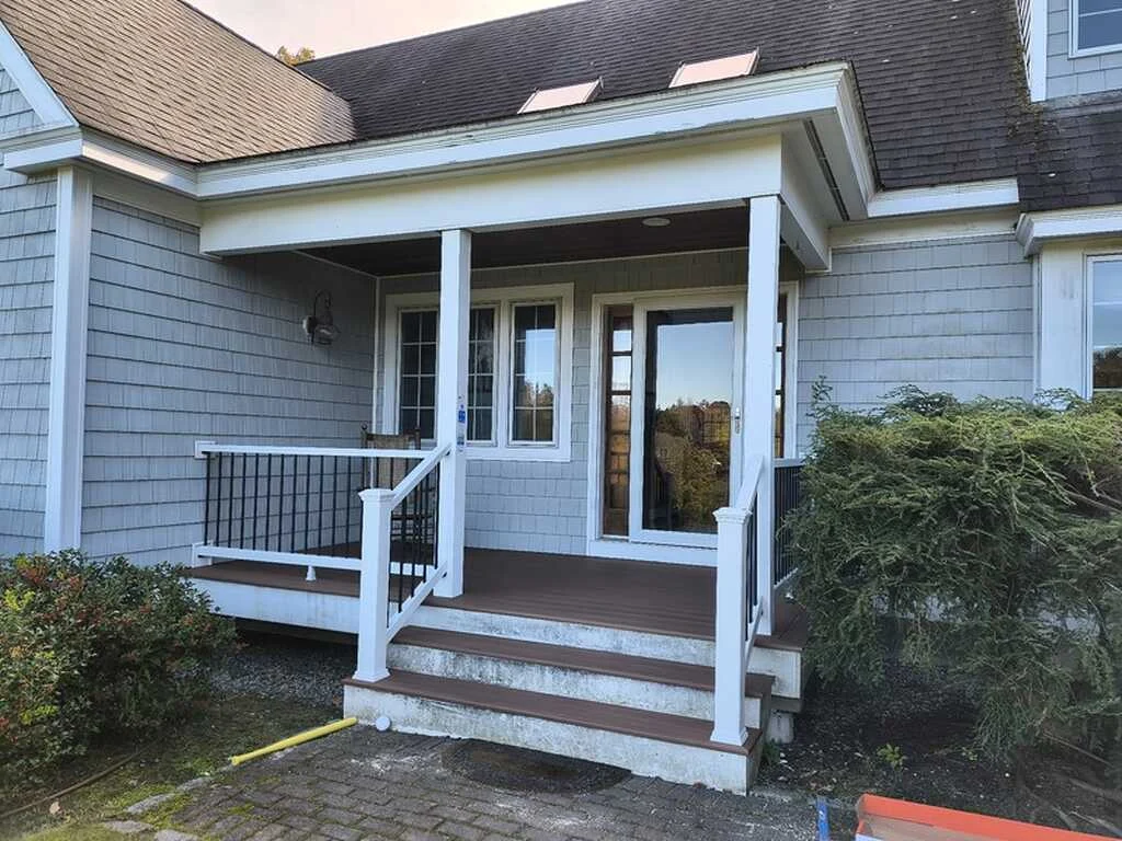 A welcoming front entrance