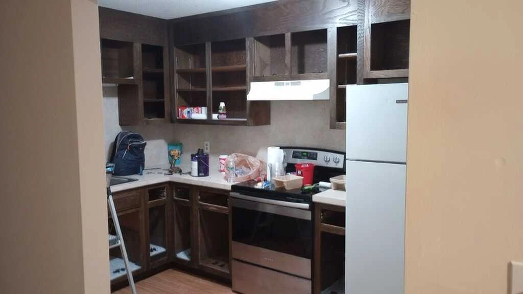 Kitchen cabinetry in progress