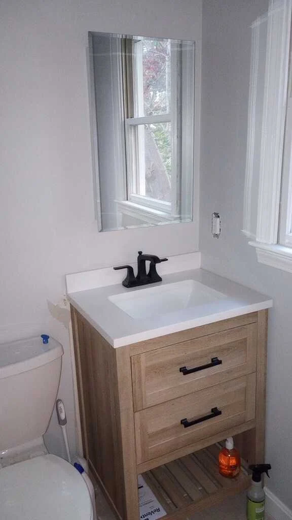 Bathroom vanity and finishes